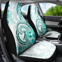 Polynesia Paisley Car Seat Cover Mix Teal Polynesian Pattern
