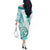 Polynesia Paisley Off The Shoulder Long Sleeve Dress Mix Teal Polynesian Pattern LT05 - Polynesian Pride