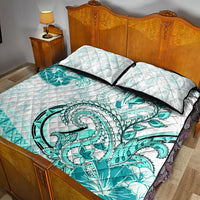 Polynesia Paisley Quilt Bed Set Mix Teal Polynesian Pattern