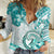 Polynesia Paisley Women Casual Shirt Mix Teal Polynesian Pattern LT05 Female Teal - Polynesian Pride