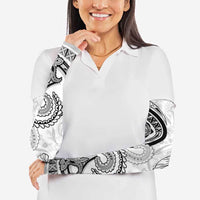 Polynesia Paisley Arm Sleeves Mix White Polynesian Pattern - Polynesian Pride