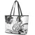 Polynesia Paisley Leather Tote Bag Mix White Polynesian Pattern