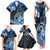 Polynesia Paisley Family Matching Tank Maxi Dress and Hawaiian Shirt Mix Blue Polynesian Pattern LT05 - Polynesian Pride