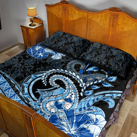 Polynesia Paisley Quilt Bed Set Mix Blue Polynesian Pattern