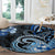 Polynesia Paisley Round Carpet Mix Blue Polynesian Pattern