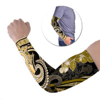 Polynesia Paisley Arm Sleeves Mix Gold Polynesian Pattern - Polynesian Pride