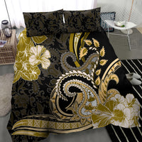Polynesia Paisley Bedding Set Mix Gold Polynesian Pattern