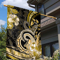 Polynesia Paisley Garden Flag Mix Gold Polynesian Pattern