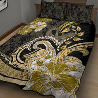 Polynesia Paisley Quilt Bed Set Mix Gold Polynesian Pattern