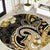 Polynesia Paisley Round Carpet Mix Gold Polynesian Pattern