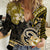Polynesia Paisley Women Casual Shirt Mix Gold Polynesian Pattern LT05 Female Gold - Polynesian Pride