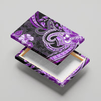 Polynesia Paisley Canvas Wall Art Mix Purple Polynesian Pattern