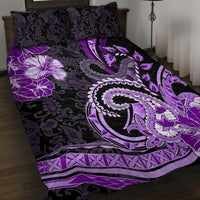 Polynesia Paisley Quilt Bed Set Mix Purple Polynesian Pattern