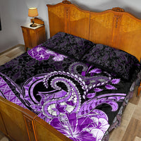 Polynesia Paisley Quilt Bed Set Mix Purple Polynesian Pattern