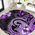 Polynesia Paisley Round Carpet Mix Purple Polynesian Pattern