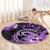 Polynesia Paisley Round Carpet Mix Purple Polynesian Pattern