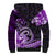 Polynesia Paisley Sherpa Hoodie Mix Purple Polynesian Pattern LT05 - Polynesian Pride