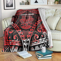 Easter Island Blanket Polynesian Pattern Emblem