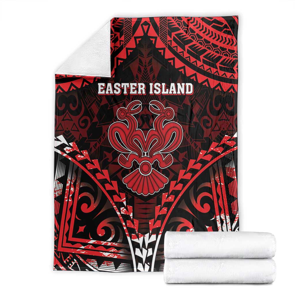 Easter Island Blanket Polynesian Pattern Emblem