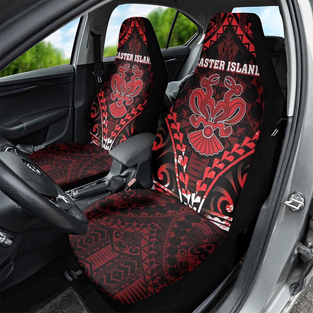Easter Island Car Seat Cover Polynesian Pattern Emblem