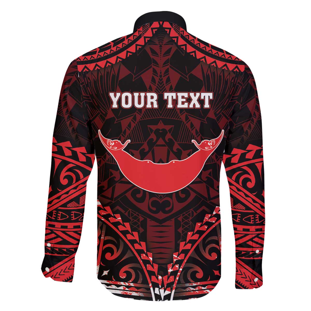 Personalised Easter Island Family Matching Off The Shoulder Long Sleeve Dress and Hawaiian Shirt Polynesian Pattern Emblem LT05 - Polynesian Pride