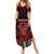 Personalised Easter Island Family Matching Summer Maxi Dress and Hawaiian Shirt Polynesian Pattern Emblem