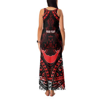 Personalised Easter Island Family Matching Tank Maxi Dress and Hawaiian Shirt Polynesian Pattern Emblem