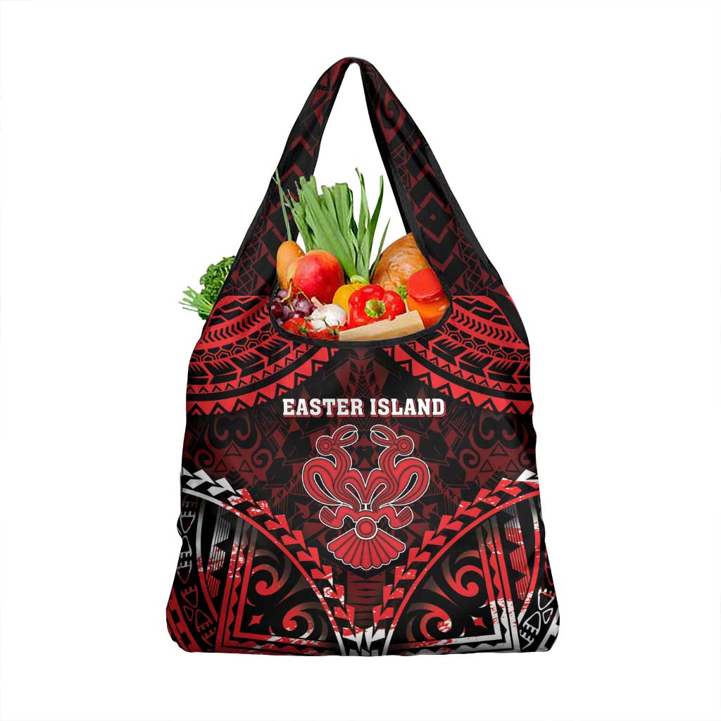 Easter Island Grocery Bag Polynesian Pattern Emblem