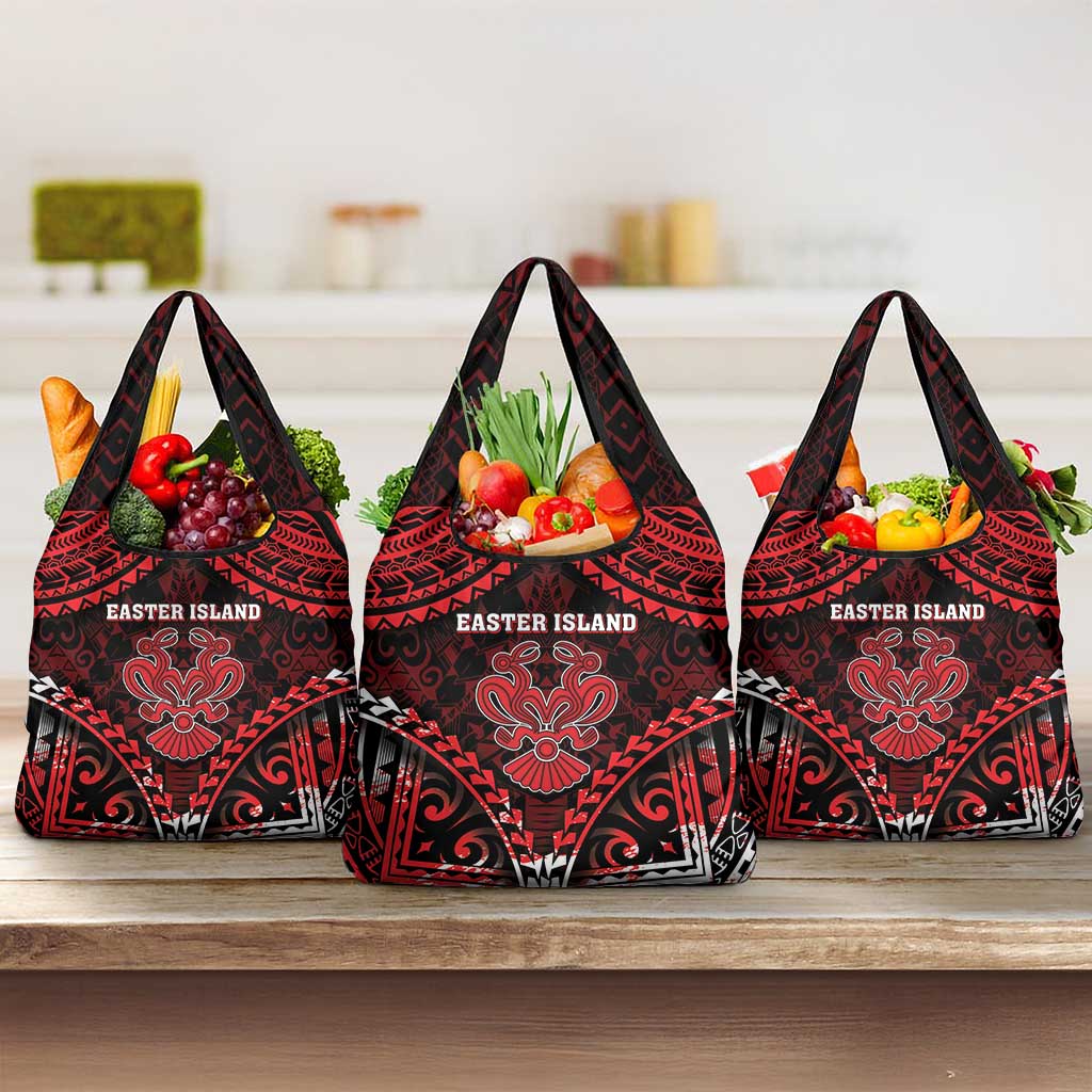 Easter Island Grocery Bag Polynesian Pattern Emblem