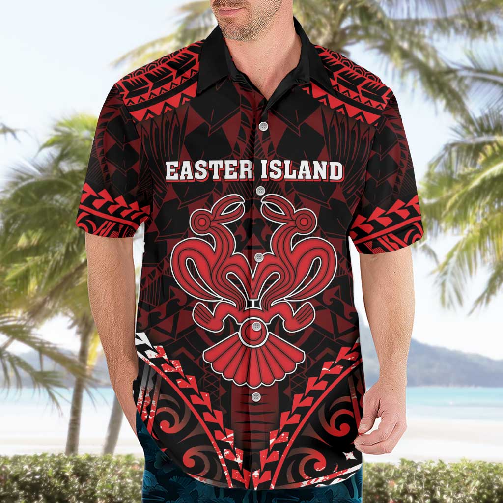 Personalised Easter Island Hawaiian Shirt Polynesian Pattern Emblem
