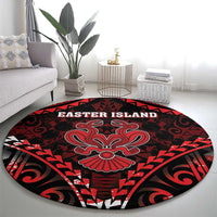 Easter Island Round Carpet Polynesian Pattern Emblem LT05 - Polynesian Pride