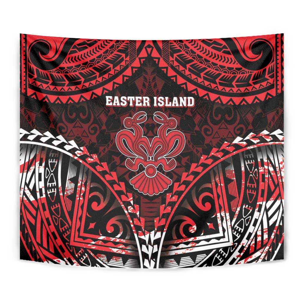 Easter Island Tapestry Polynesian Pattern Emblem