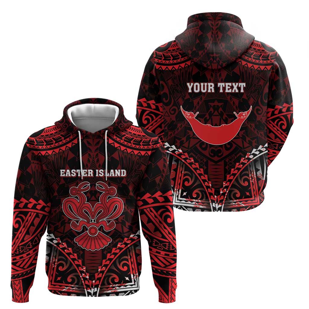 Personalised Easter Island Zip Hoodie Polynesian Pattern Emblem LT05 - Polynesian Pride