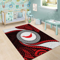 Easter Island Area Rug Moai Statues Polynesian Style