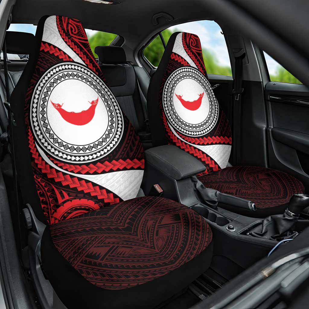 Easter Island Car Seat Cover Moai Statues Polynesian Style