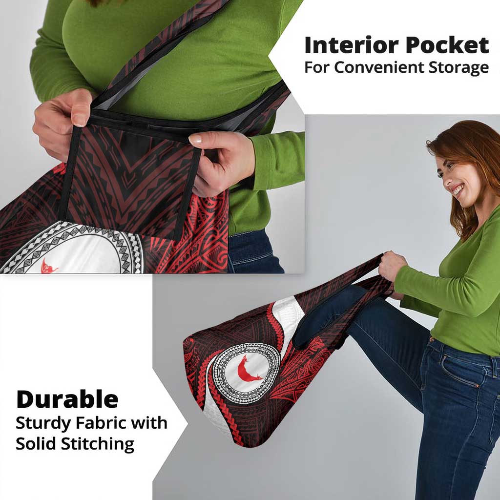 Easter Island Grocery Bag Moai Statues Polynesian Style