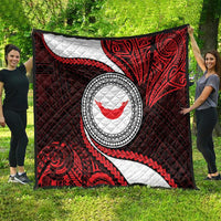 Easter Island Quilt Moai Statues Polynesian Style