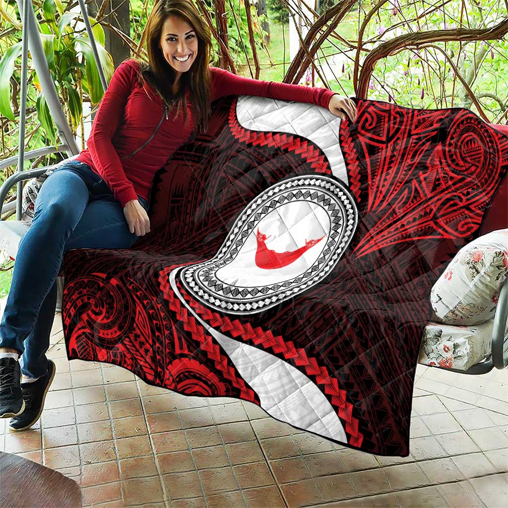 Easter Island Quilt Moai Statues Polynesian Style