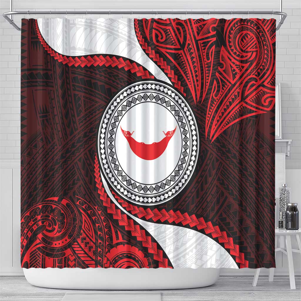 Easter Island Shower Curtain Moai Statues Polynesian Style LT05 - Polynesian Pride