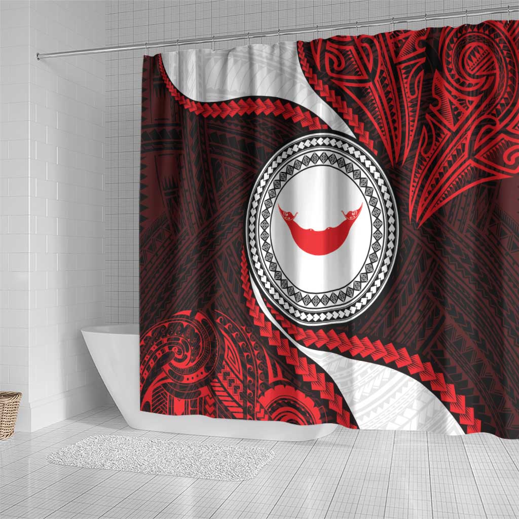 Easter Island Shower Curtain Moai Statues Polynesian Style LT05 - Polynesian Pride