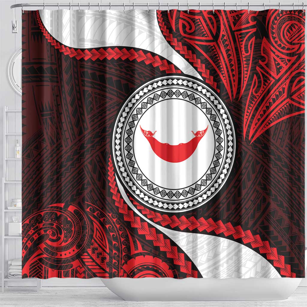 Easter Island Shower Curtain Moai Statues Polynesian Style LT05 - Polynesian Pride