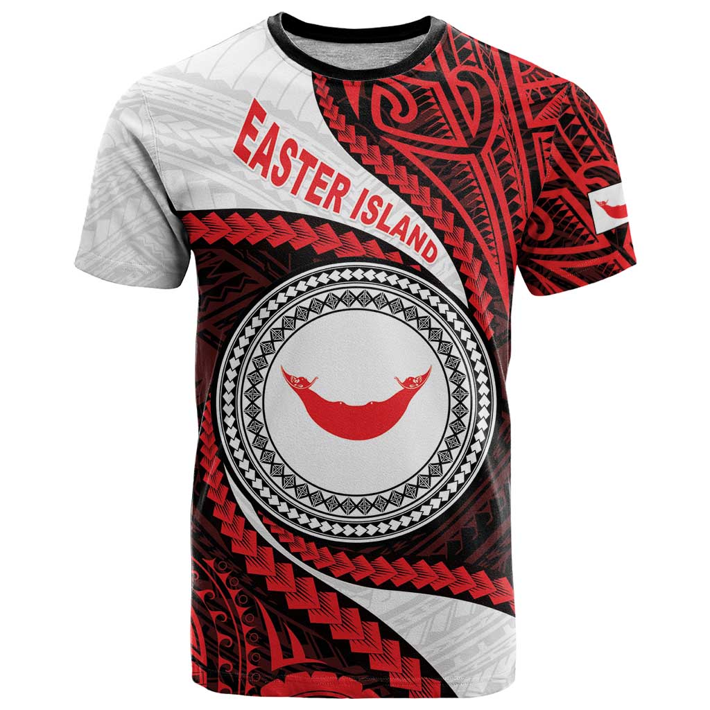 Easter Island T Shirt Moai Statues Polynesian Style