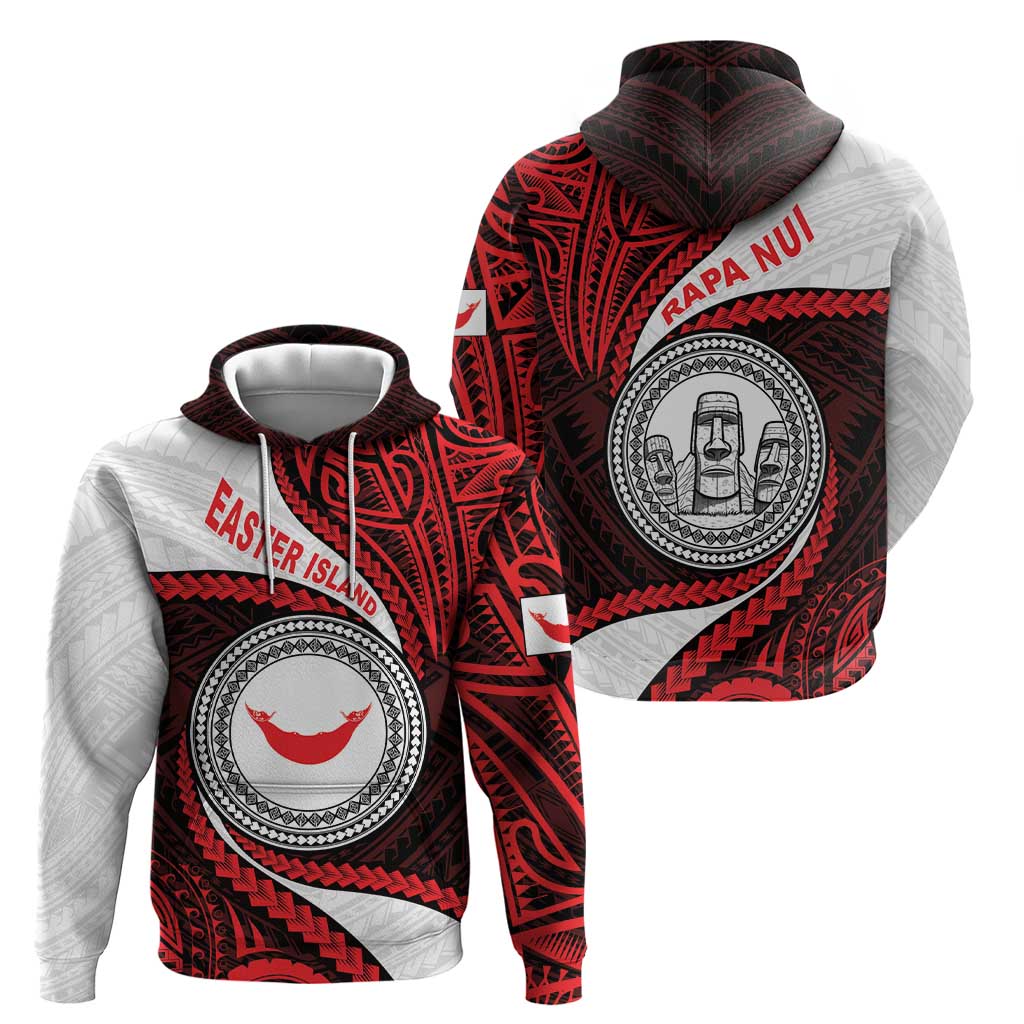 Easter Island Zip Hoodie Moai Statues Polynesian Style LT05 - Polynesian Pride
