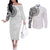 New Zealand Aotearoa Couples Matching Off The Shoulder Long Sleeve Dress and Long Sleeve Button Shirt Maori Te Mata O Rongokako