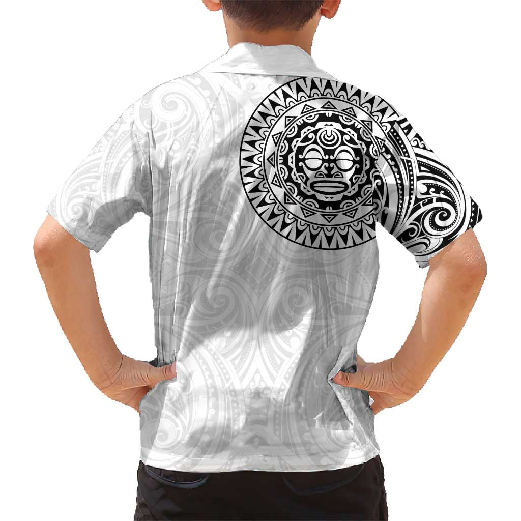 New Zealand Aotearoa Family Matching Long Sleeve Bodycon Dress and Hawaiian Shirt Maori Te Mata O Rongokako LT05 - Polynesian Pride