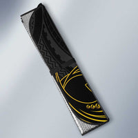 Hawaii Kuhio The Citizen Prince Auto Sun Shade Gold Polynesian Tribal Tattoo LT05 - Polynesian Pride