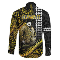 Hawaii Kuhio The Citizen Prince Family Matching Puletasi and Hawaiian Shirt Gold Polynesian Tribal Tattoo LT05 - Polynesian Pride