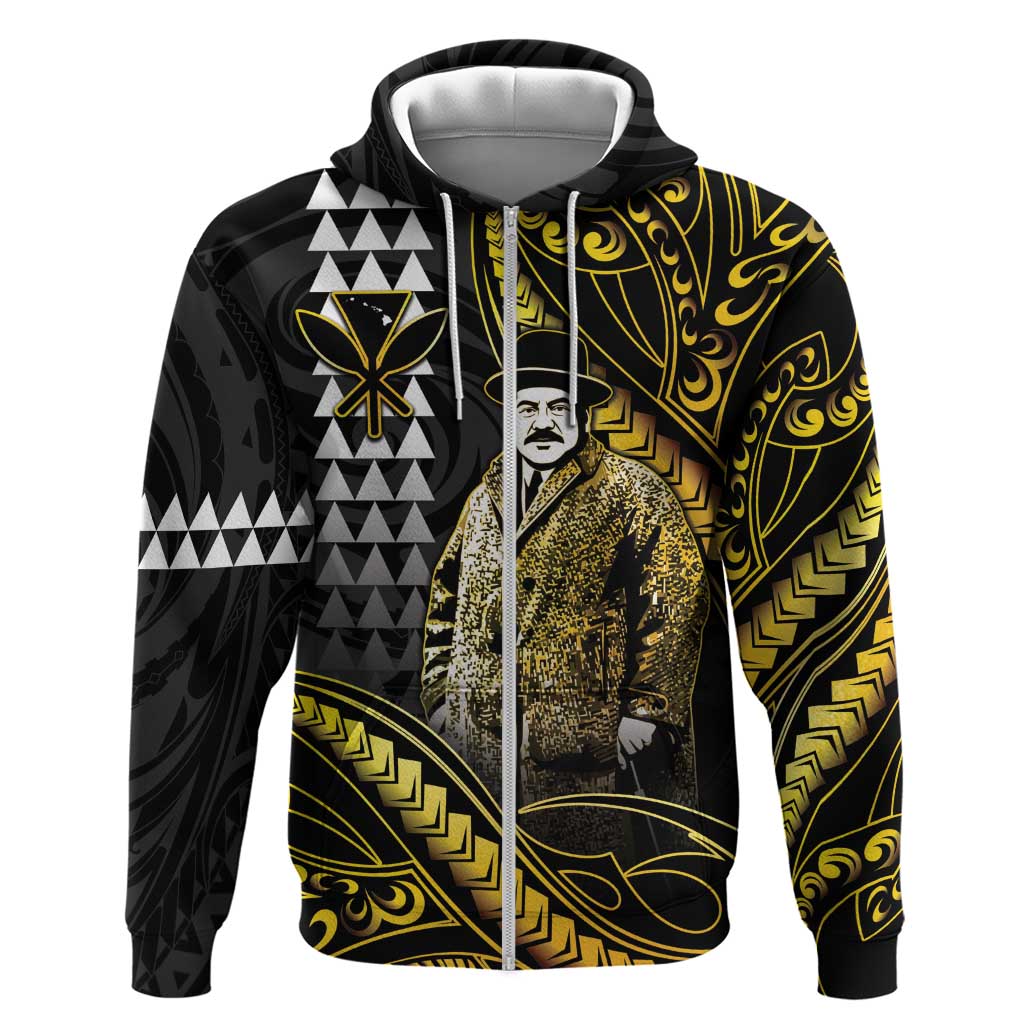 Hawaii Kuhio The Citizen Prince Hoodie Gold Polynesian Tribal Tattoo