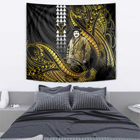 Hawaii Kuhio The Citizen Prince Tapestry Gold Polynesian Tribal Tattoo LT05 - Polynesian Pride