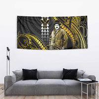 Hawaii Kuhio The Citizen Prince Tapestry Gold Polynesian Tribal Tattoo LT05 - Polynesian Pride